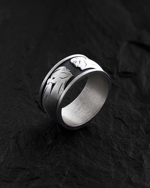 Silver ring ONE FORM — ANOTHER REALITY