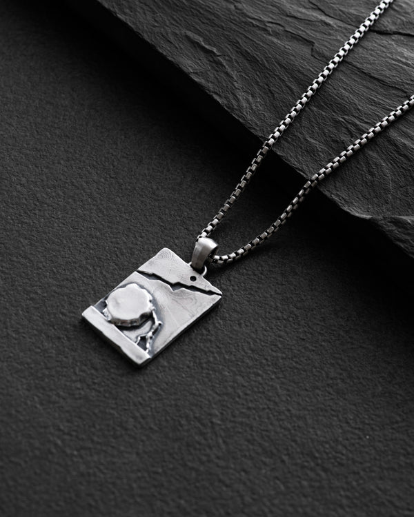 Silver pendant THE LABOR OF SISYPHUS