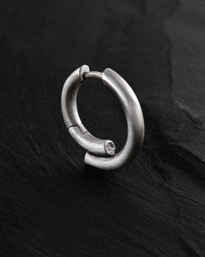 Silver hoop earring VALG mini