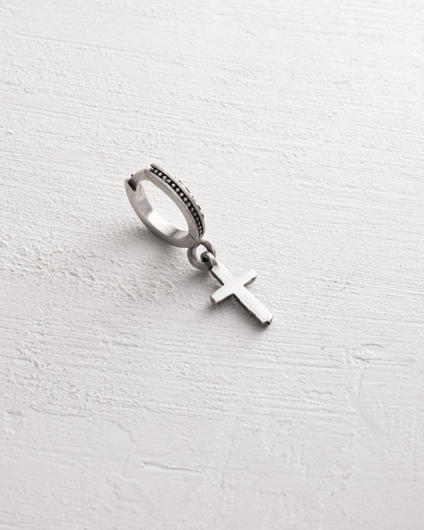 Silver single earring ENDURE