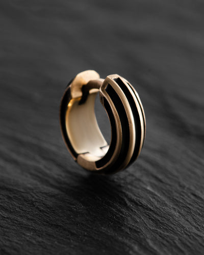 Earring - ring FOCUS (14k yellow gold)