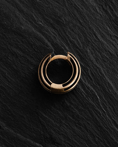 Earring - ring FOCUS (14k yellow gold)