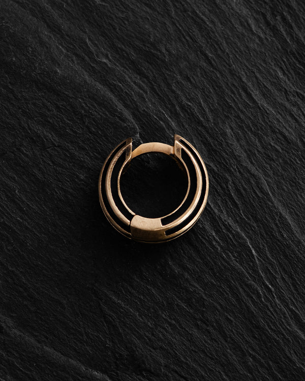 Earring - ring FOCUS (14k yellow gold)