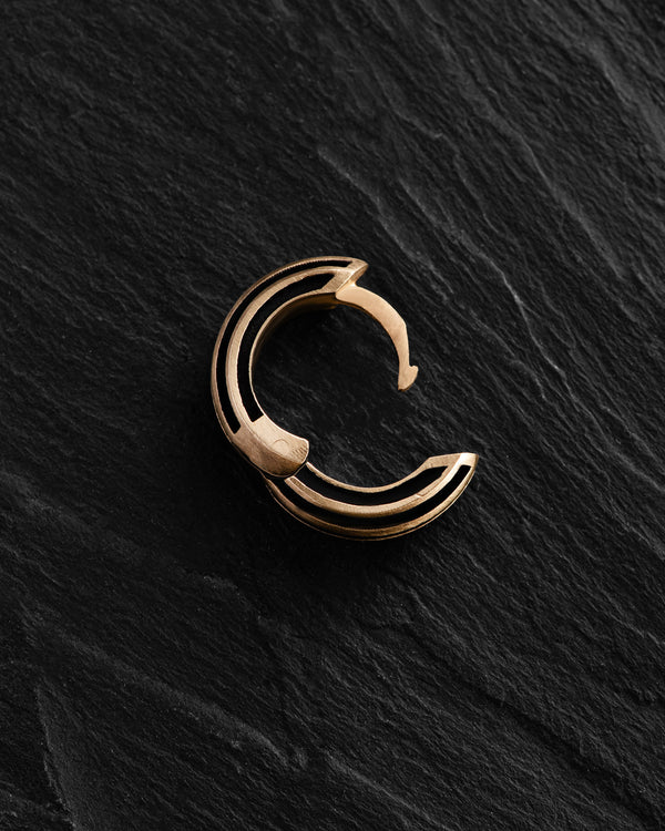 Earring - ring FOCUS (14k yellow gold)