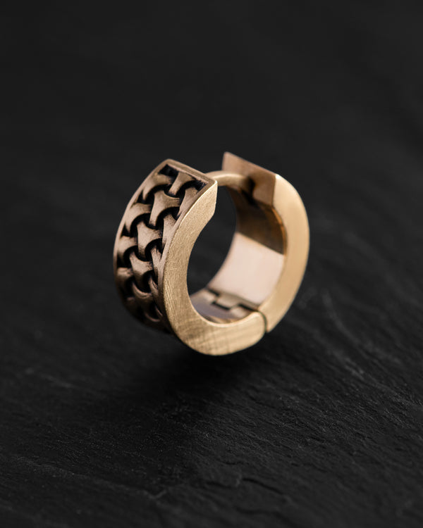 Earring - ring DEJAVU (14k yellow gold)
