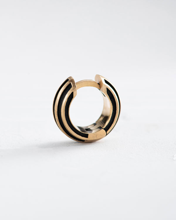 Earring - ring FOCUS (14k yellow gold)