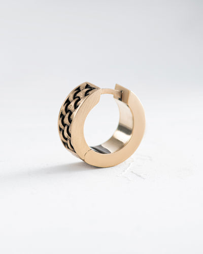 Earring - ring DEJAVU (14k yellow gold)