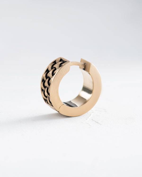 Earring - ring DEJAVU (14k yellow gold)