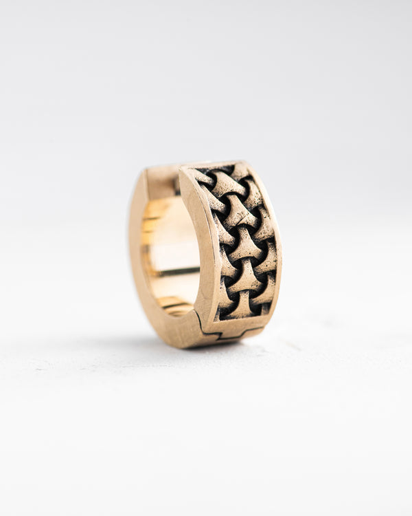 Earring - ring DEJAVU (14k yellow gold)