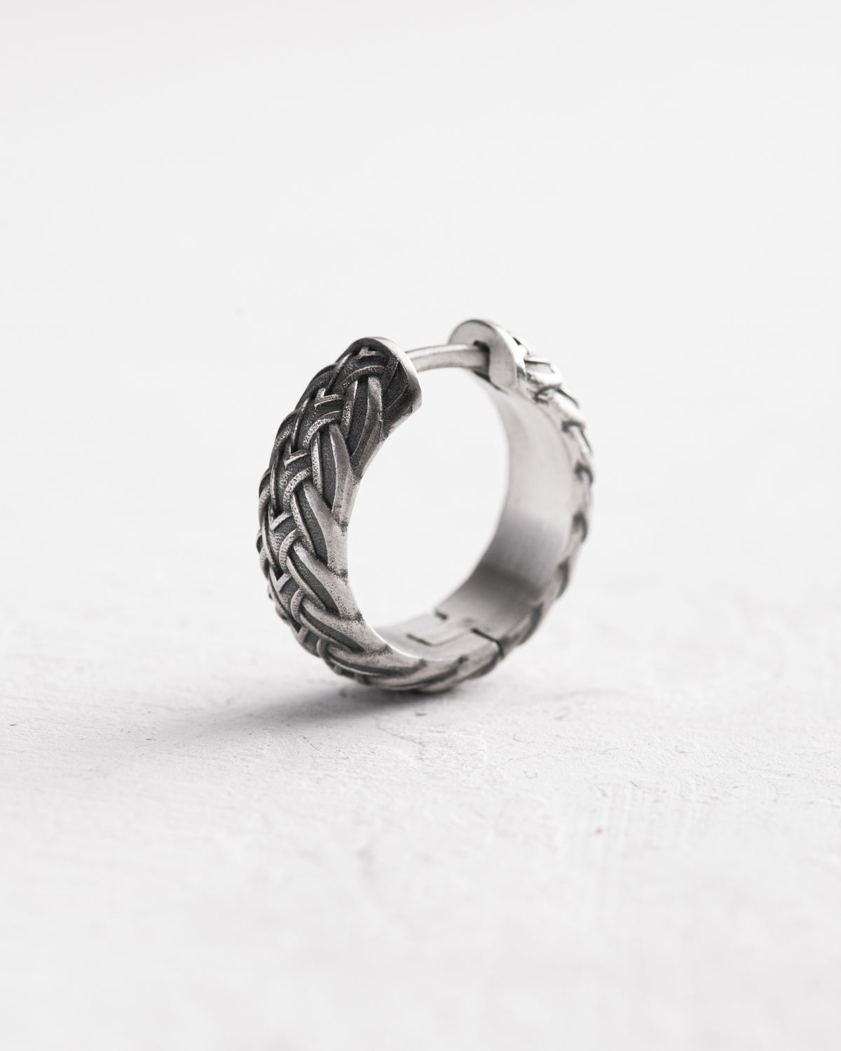 Silver hoop earring CELTIC KNOT