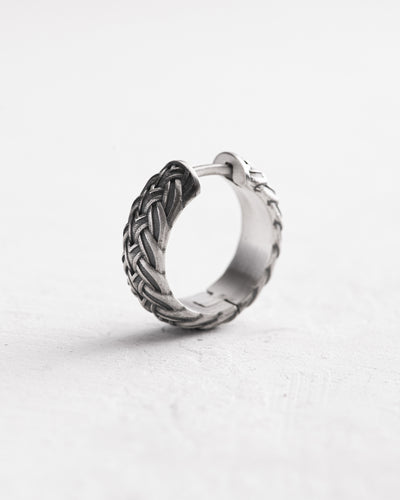 Silver hoop earring CELTIC KNOT