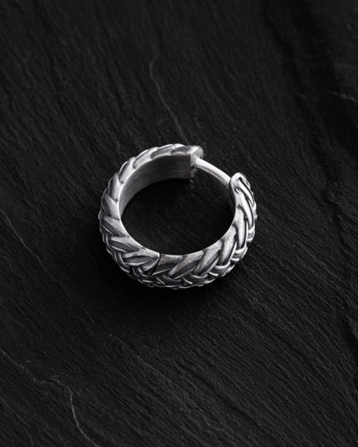Silver hoop earring CELTIC KNOT