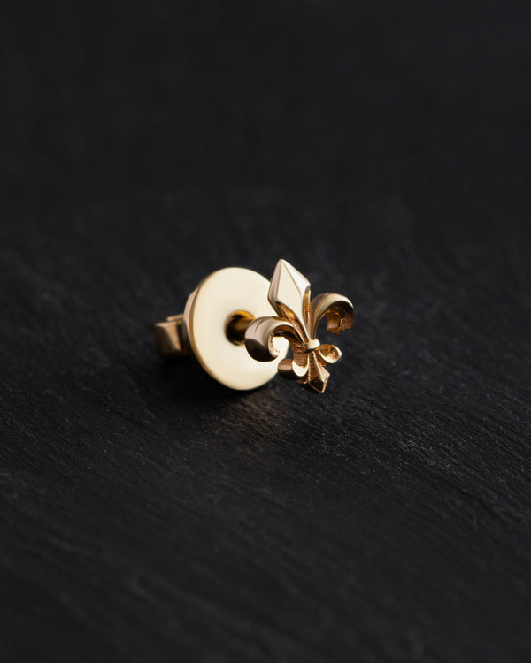 Kõrvarõngas FLEUR DE LIS (14k yellow gold)