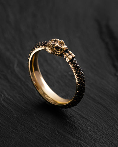 Ring OUROBOROS (14k yellow gold)