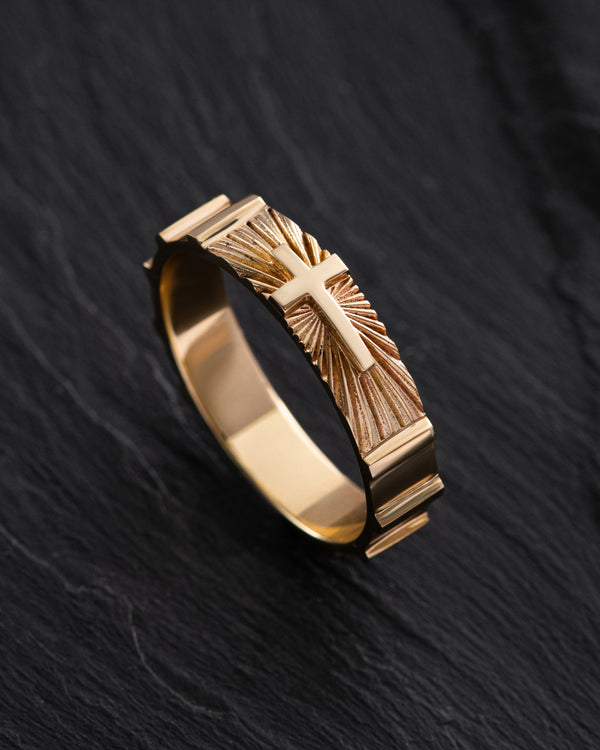 Ring BELIEVER (14k yellow gold)