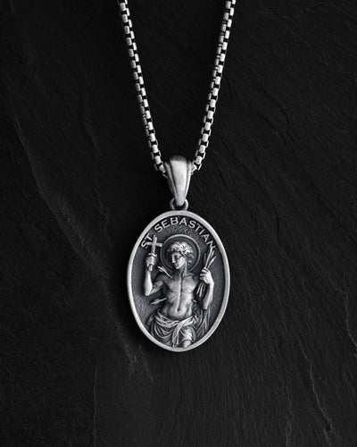 Silver pendant SAINT SEBASTIAN
