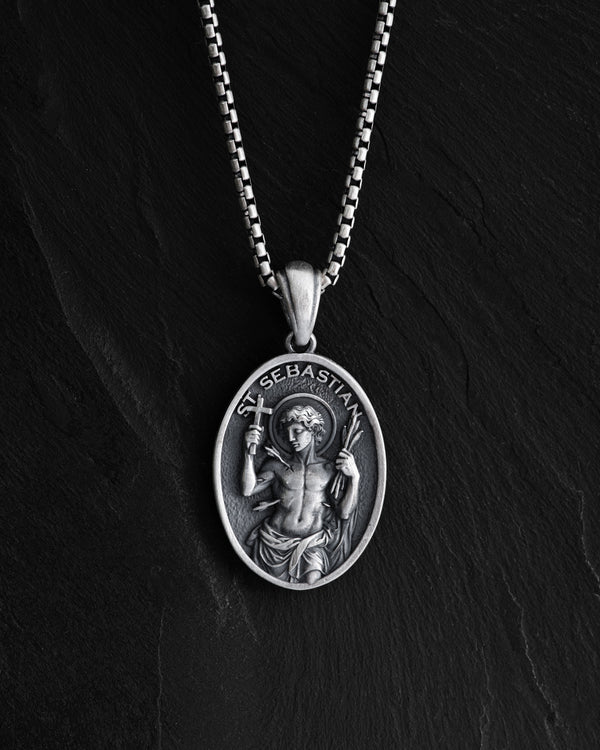 Silver pendant SAINT SEBASTIAN