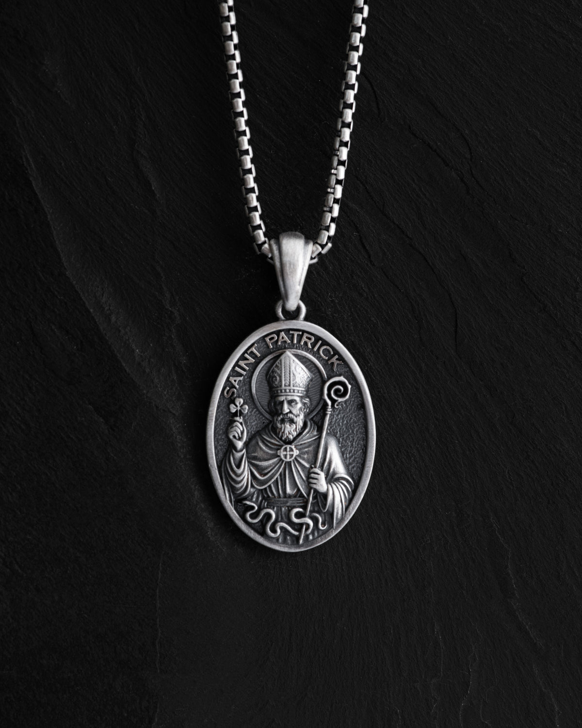 Silver pendant SAINT PATRICK