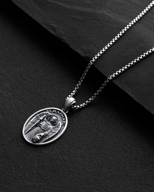 Silver pendant SAINT RAPHAEL — product view 2