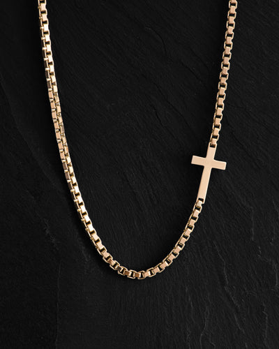 Chain CROSS (14k yellow gold)