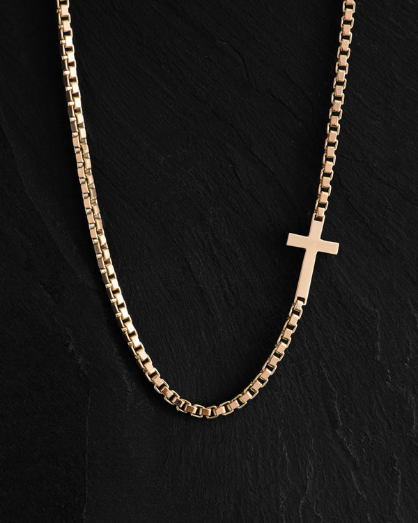 Chain CROSS (14k yellow gold)