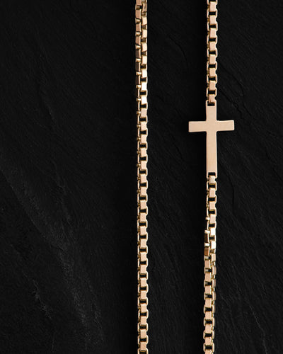 Chain CROSS (14k yellow gold)