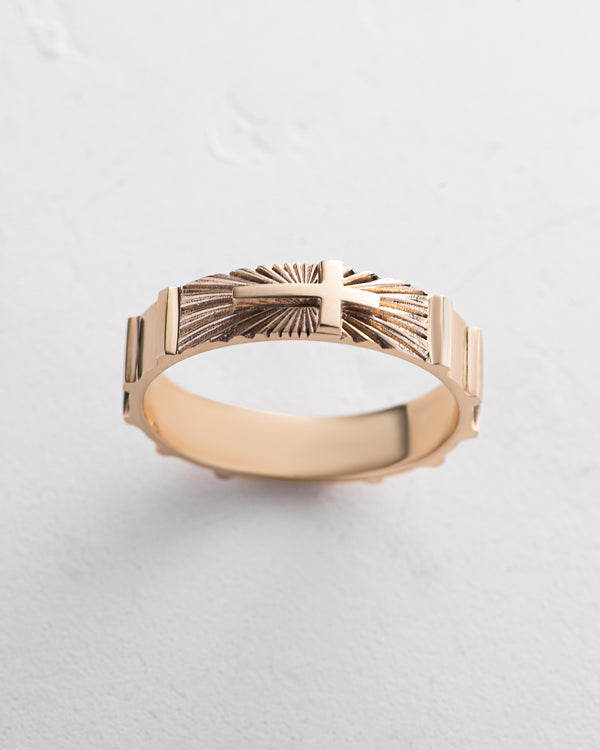 Ring BELIEVER (14k yellow gold)
