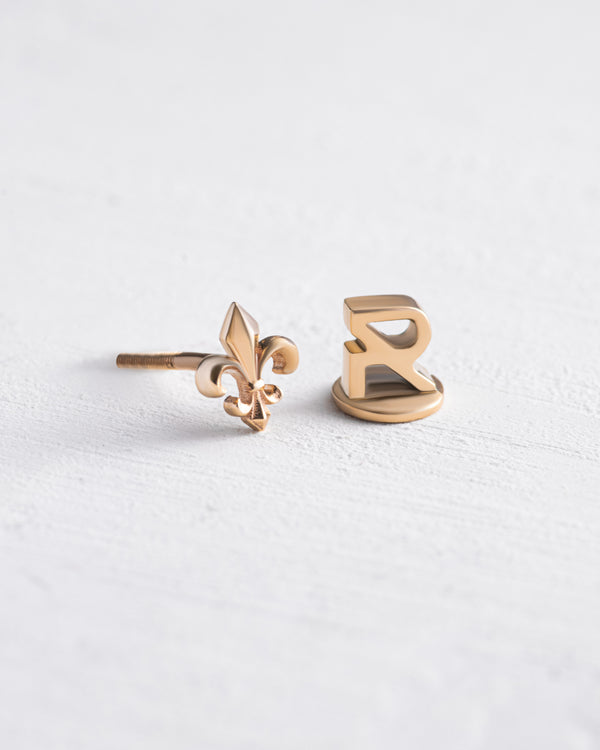 Kõrvarõngas FLEUR DE LIS (14k yellow gold)