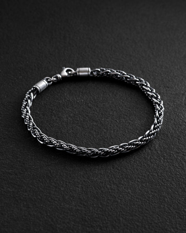 Silver bracelet ENTWINED — product view 2