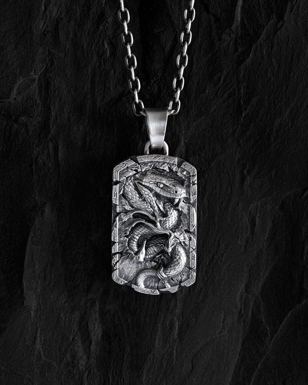 Silver pendant VIPERA