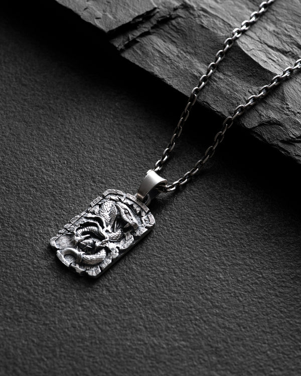 Silver pendant VIPERA