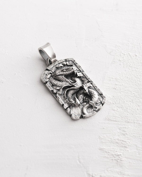 Silver pendant VIPERA