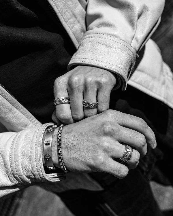 Bague en argent CARPES KOI ET VAGUES JAPONAISES