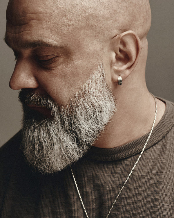 Silver earring - ring FOCUS