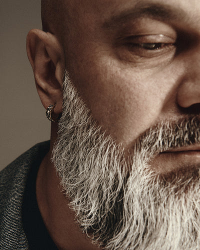 Jediné náušnice DREAD (14k žluté zlato)