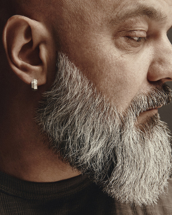 Silver Single Earring FACETS