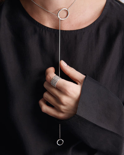 Silberne Halskette THE HOOP