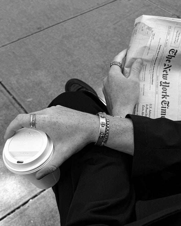 Silver bangle CROIX DES TEMPLIERS