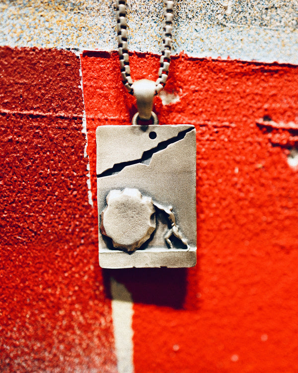 Silver pendant THE LABOR OF SISYPHUS