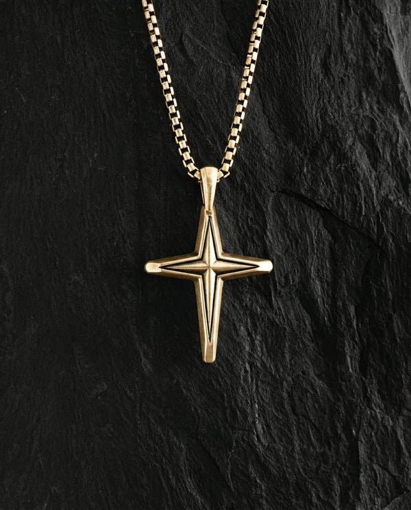 Kreuz CHEMIN (14k Gelbgold)