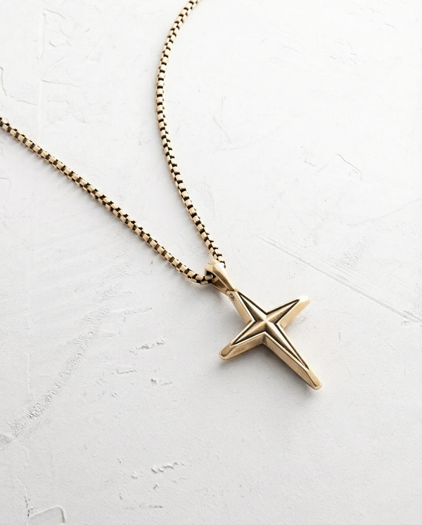 Kreuz CHEMIN (14k Gelbgold)