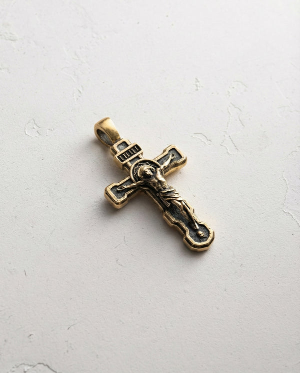 Croix FILIUS UNIGENITUS DEI (or jaune 14 carats)