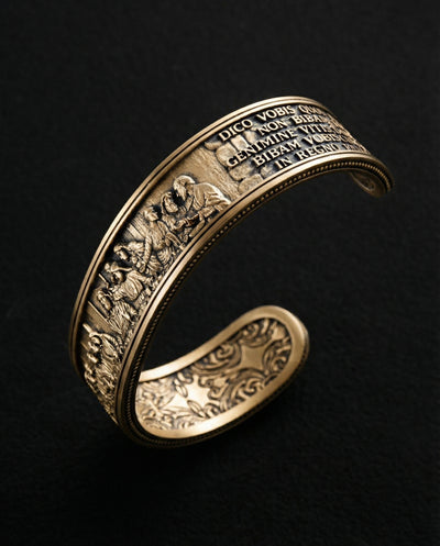 Armreif DAS LETZTE ABENDMAHL (14k Gelbgold)