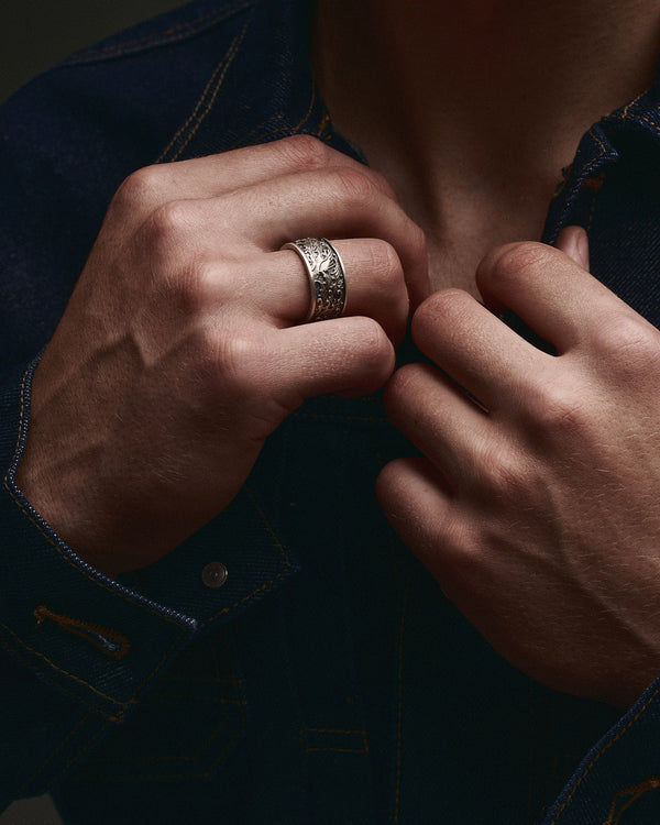 Bague en argent VAGUE JAPONAISE
