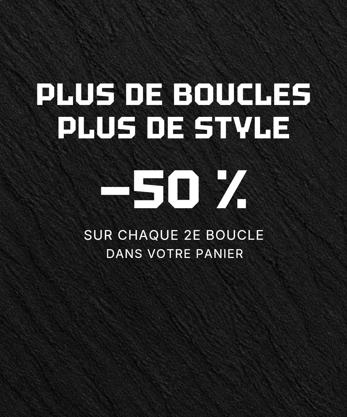 50 % de réduction sur chaque deuxième boucle d’oreille pour homme dans le panier