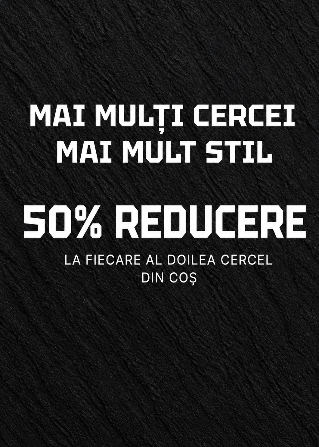 Reducere de 50% la fiecare al doilea cercel pentru bărbați