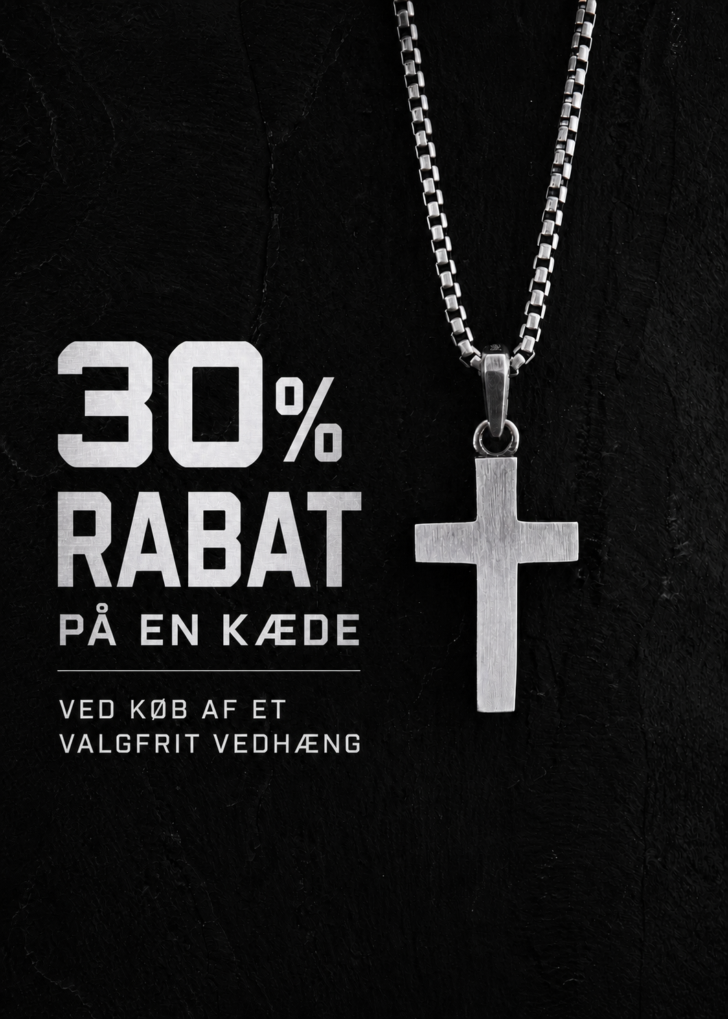 30 % rabat på en kæde ved køb af et valgfrit vedhæng