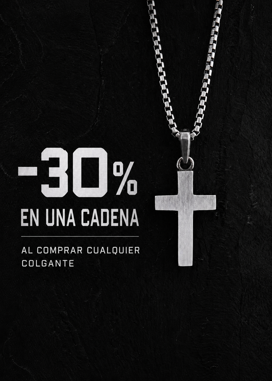 30 % de descuento en una cadena al comprar cualquier colgante