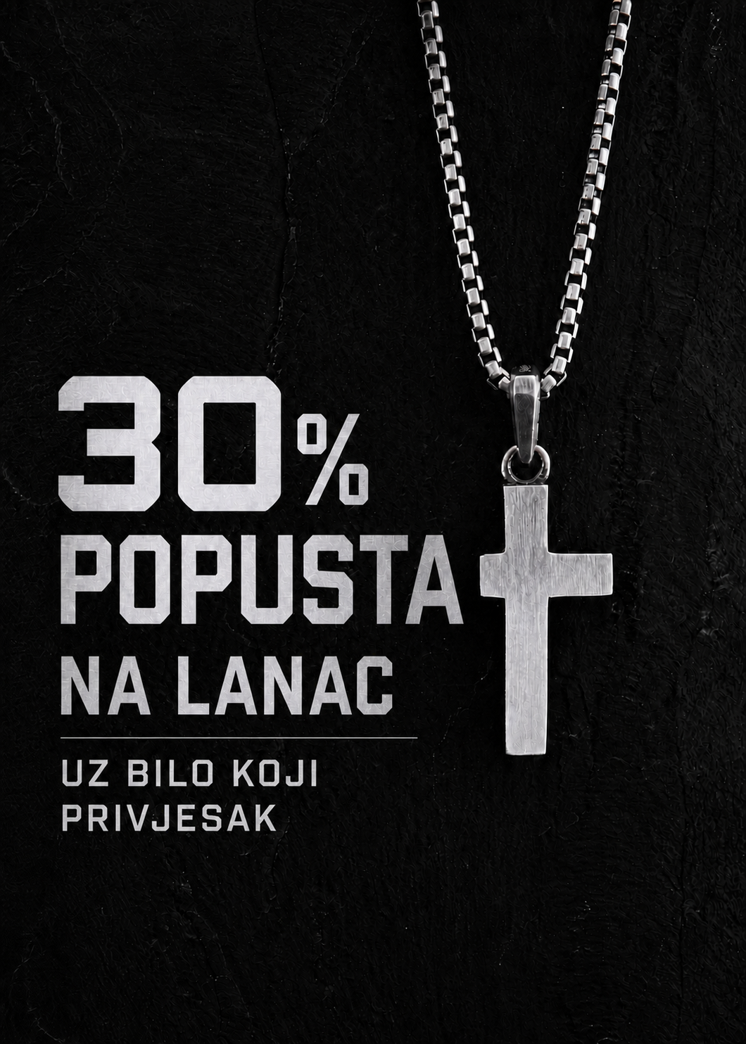 30 % popusta na lanac uz bilo koji privjesak