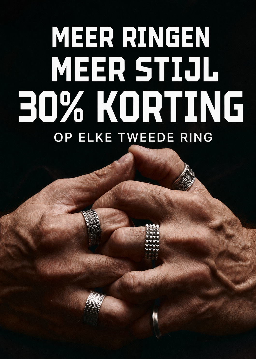 30% korting op elke tweede ring